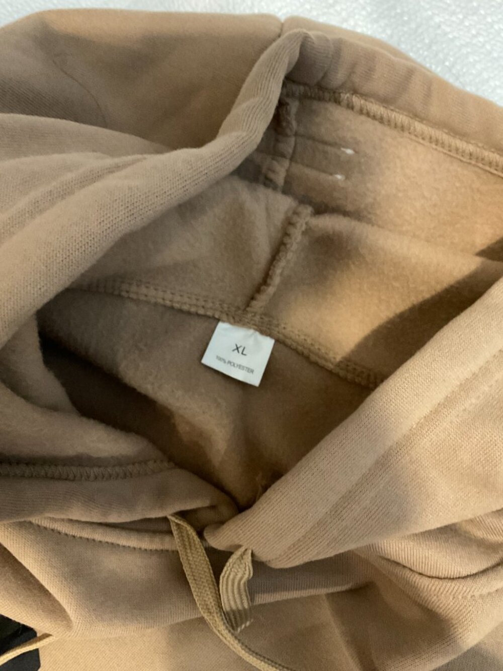 1977 Tan Camel Graphic Hoodie Oversized Pullover Size XL - Picture 2 of 2